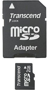 Transcend microSD Flash Card 2GB