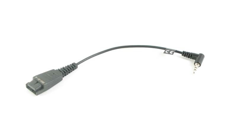 Jabra Kabel QD -> 2,5mm Klinke gewinkelt *PANASONIC/Linksys/Gigaset* Jabra Kabel QD -> 2,5mm Klinke gewinkelt *PANASONIC/Linksys/Gigaset*