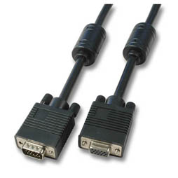 Kabel Video VGA, DSUB15, St/Bu, 15m, Schwarz, Kabel Video VGA, DSUB15, St/Bu, 15m, Schwarz,