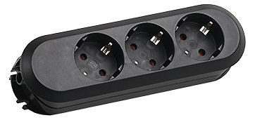 BACHMANN SMART 3xCEE7/3 Black 3x Safety Contact