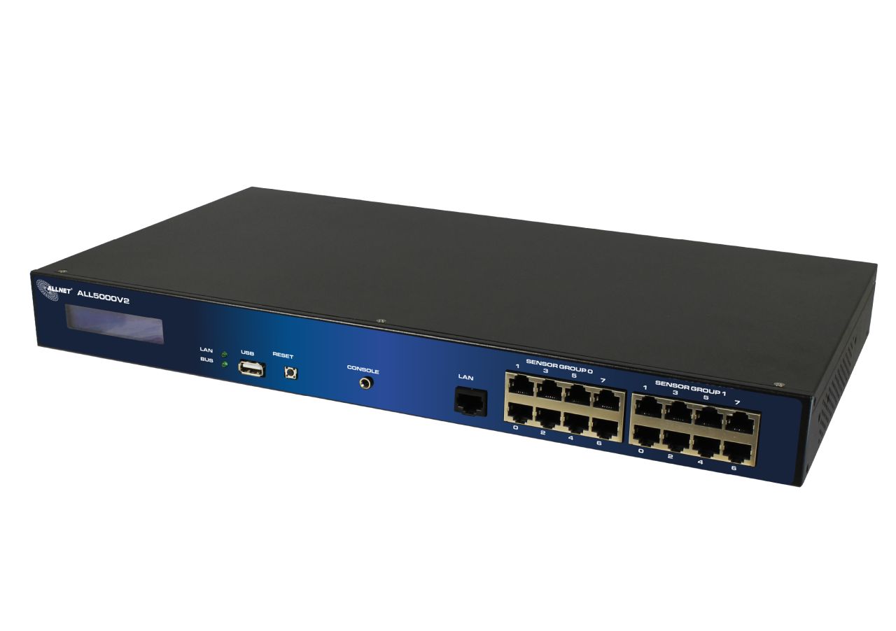 ALLNET MSR Zentrale "ALL5000v2" inkl. 16 Sensor Ports & 19" für IP Gebäude Automation