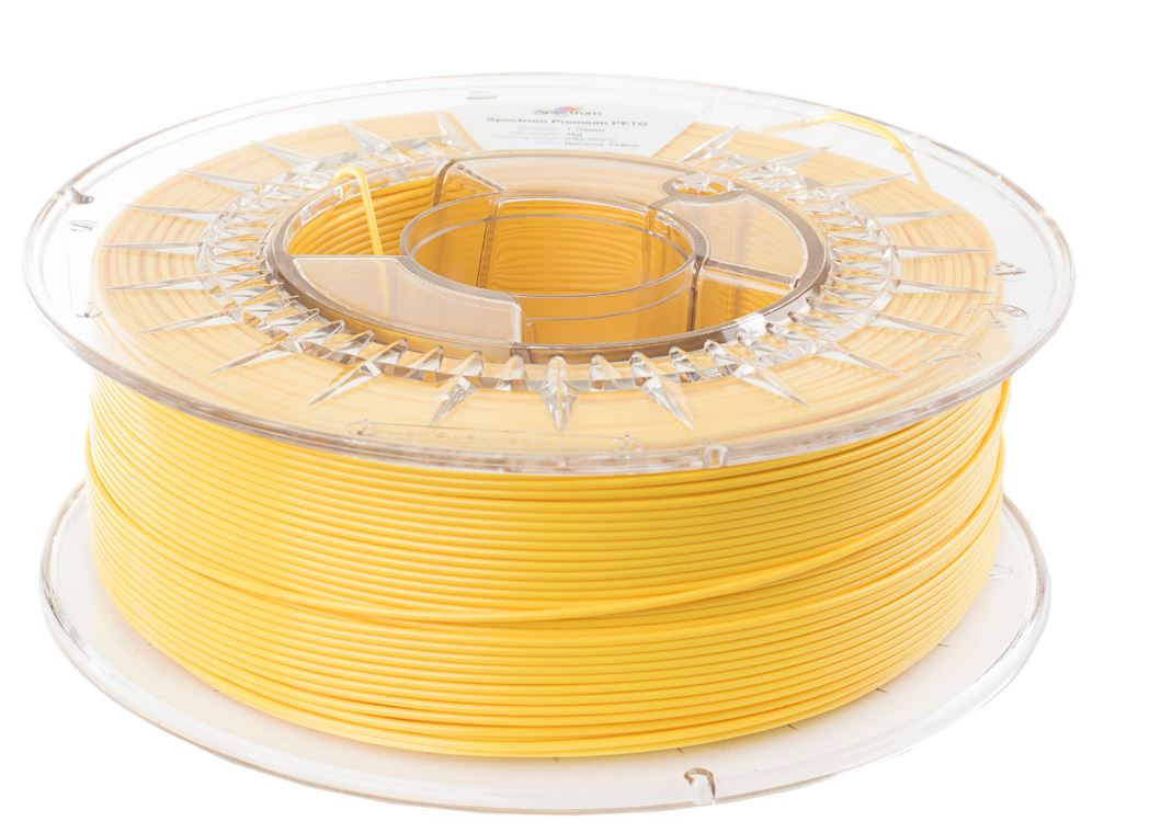 Spectrum Filaments PET-G Premium 1.75mm Polyethylene Terephthalate Glycol (PETG) Transparent, Yellow 1 kg