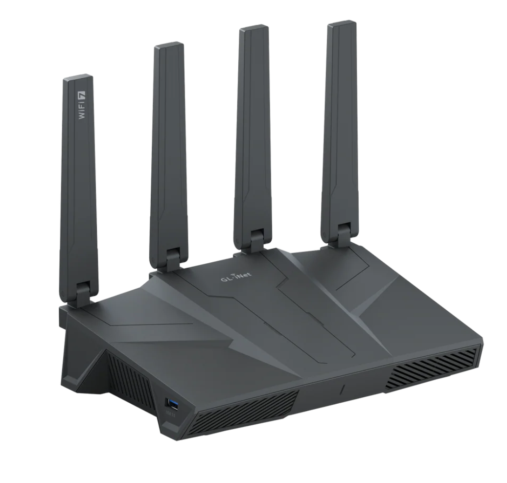 ALLNET Wireless Router WIFI6 • AX6000 • 4x4 • 2.5GbE • High-Performance Home Router "OpenWRT" • GL-BE6500 / Flint 3e