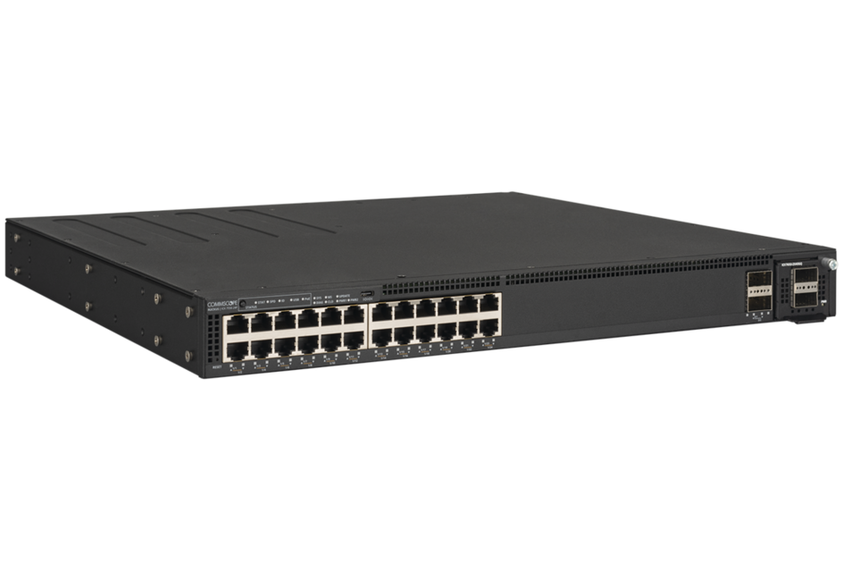 RUCKUS Networks Switch Full Managed Layer3 26 Port • 24x 1 Gbe • 24x Poe At • 2x Qsfp • Modular Optional Slot • 19 " • Icx7550-24p