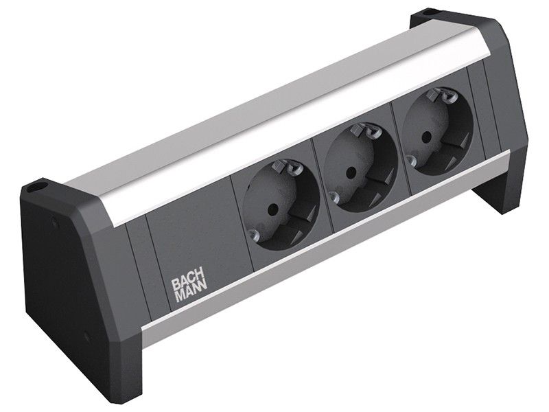 BACHMANN Desk Steckdosenleiste 3x Safety Contact