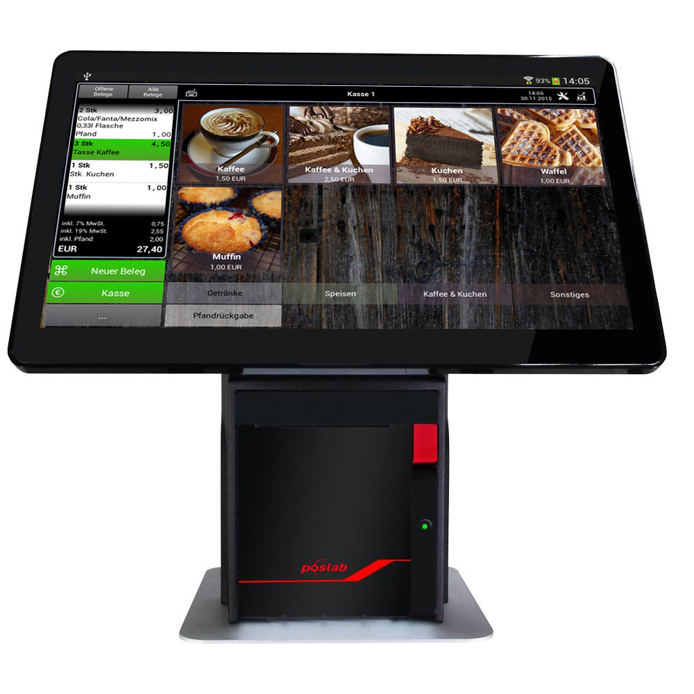 Poslab WP-8670 Android Touchsystem 15,6", RK3368, 2GB/16GB, inkl. integriertem 80 mm Bondrucker schwarz Poslab WP-8670 Android Touchsystem 15,6", RK3368, 2GB/16GB, inkl. integriertem 80 mm Bondrucker schwarz