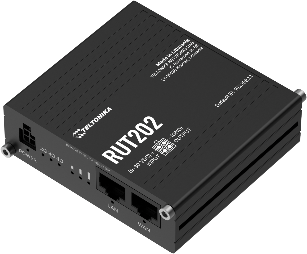 Teltonika · Router · RUT202 · Kompakter industrieller Dual-SIM-Router