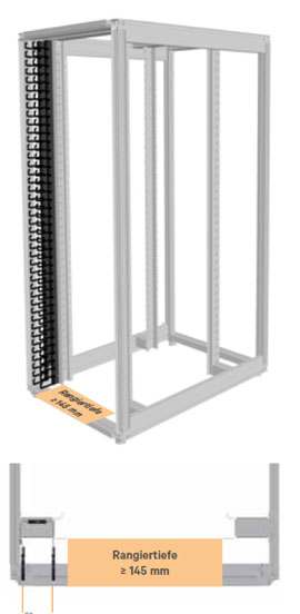 Vertiv(KnüRr) Zub. Kabelmanagment Vertikal 47HE MIR2, Schwarzgrau
