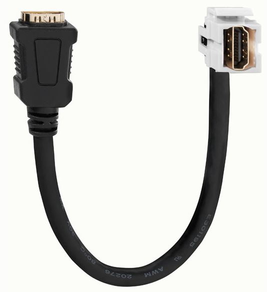 Rutenbeck Modul, HDMI, Keystone, Buchse-20cm-Buchse, KMK-HDMI KP Rw