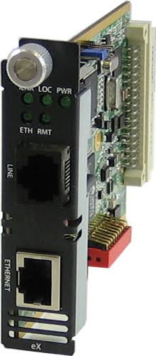 Perle eX-1C110-RJ Network receiver Black, Green