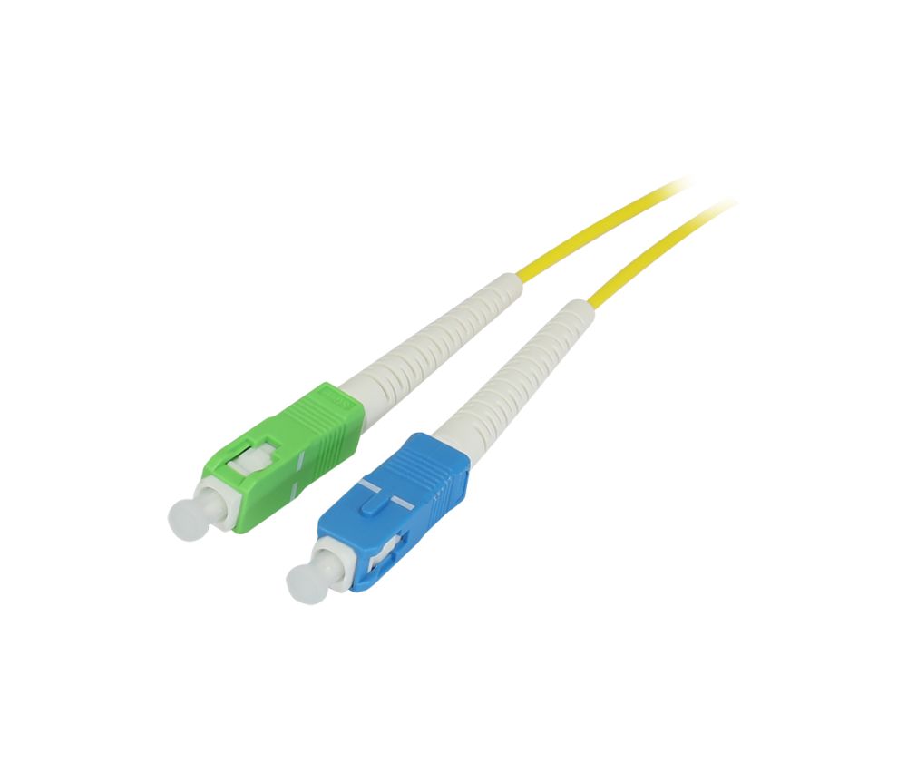 Synergy21 LWL-1-Faser-Patchk. 0,5mtr.SC-SC(APC), 9/125u, OS2, G657A2, AD 2mm, Flexible KnickschutztüLle