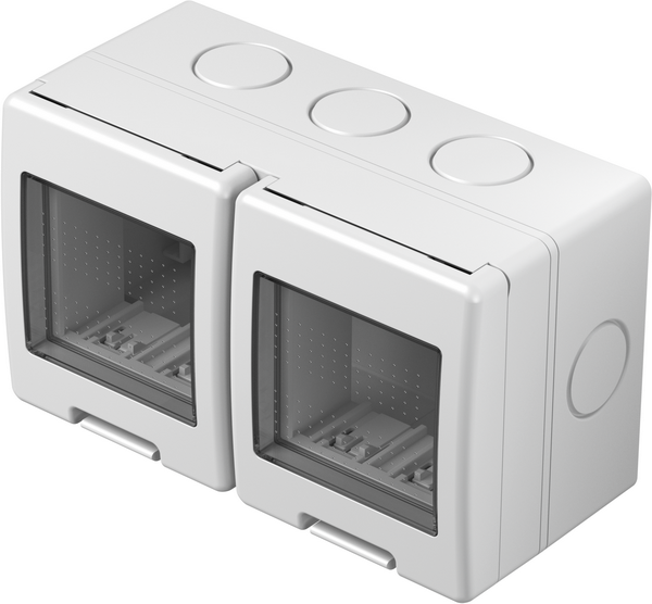 TEM Serie  Modul Aufputzgehäuse IP55 BOX NO CUBOIP55 2x2M PW