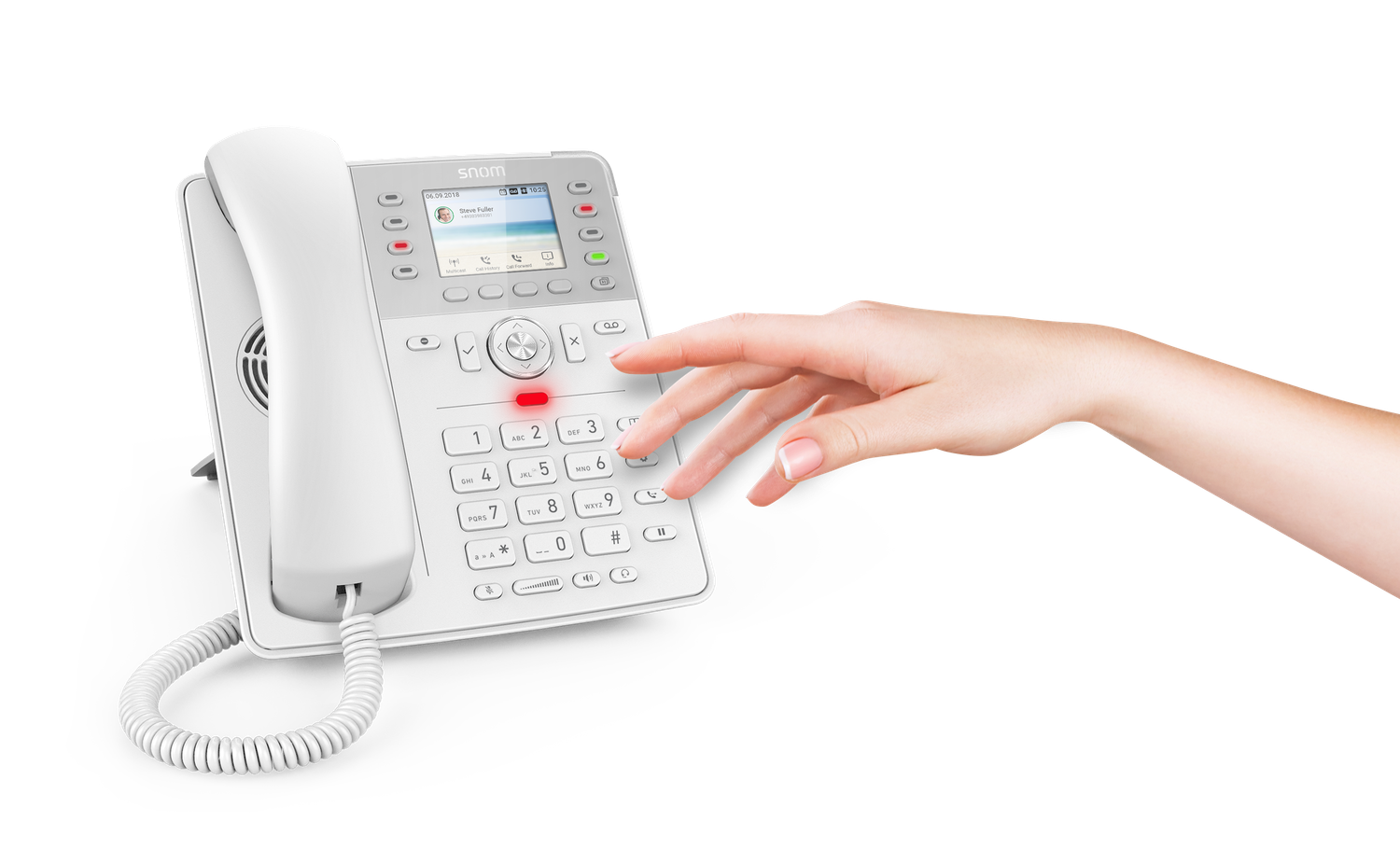 SNOM D735 VOIP Telefon (SIP), Gigabit, Weiss