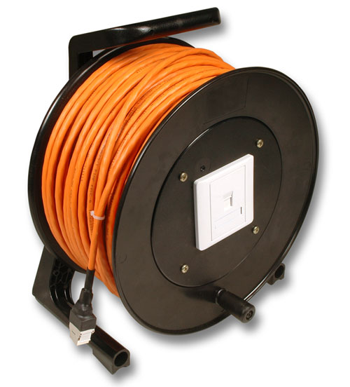 Techly 50m Cat6A S/FTP RJ-45 networking cable Orange S/FTP (S-STP)