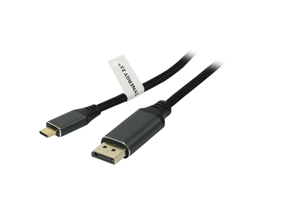 Kabel USB, C(St) => DisplayPort  V1.4(St), 1.8m, USB3.1,  Ultra HD II 8K*4K@60hz, Synergy21, Kabel USB, C(St) => DisplayPort  V1.4(St), 1.8m, USB3.1,  Ultra HD II 8K*4K@60hz, Synergy21,