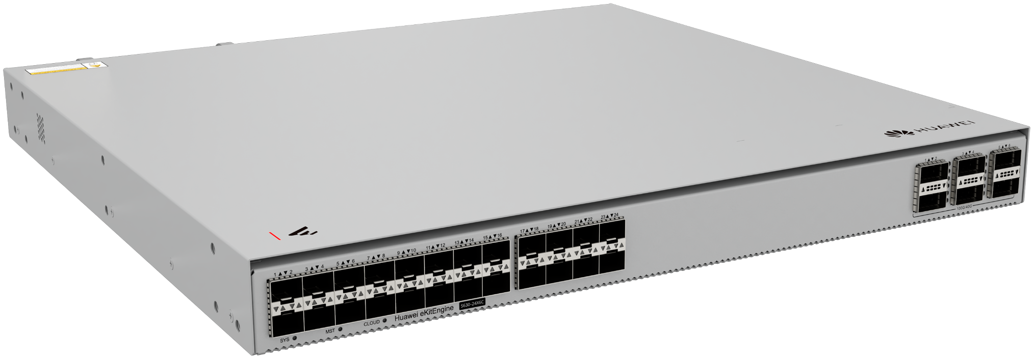 Huawei Core Switch Full Managed L3 30 Port • 24x SFP • 6x QSFP28 • 19 " • IStack • WAC • S630-24X6C • EKit