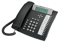 Tiptel 83 Systemtelefon Anthrazit UP0