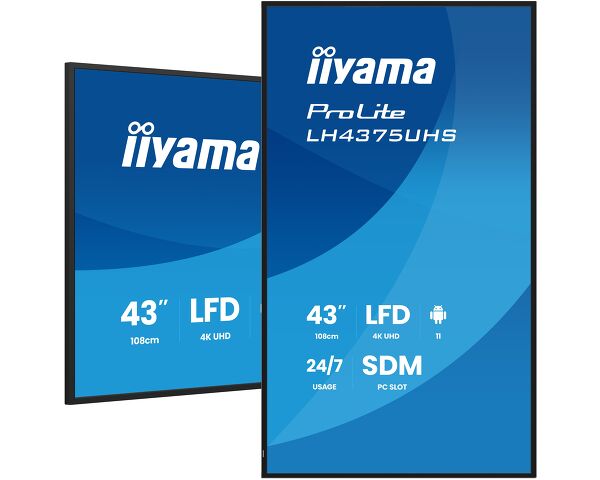 IIYAMA 108cm (42,5") LH4375UHS-B2AG 16:9 2xHDMI 3xDP 2xUSB