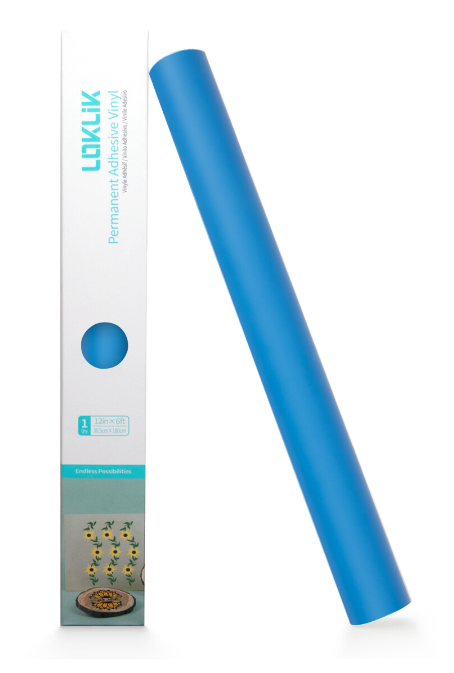 LOKLiK Permanent Adhesive Vinyl Stencil - Light Blue