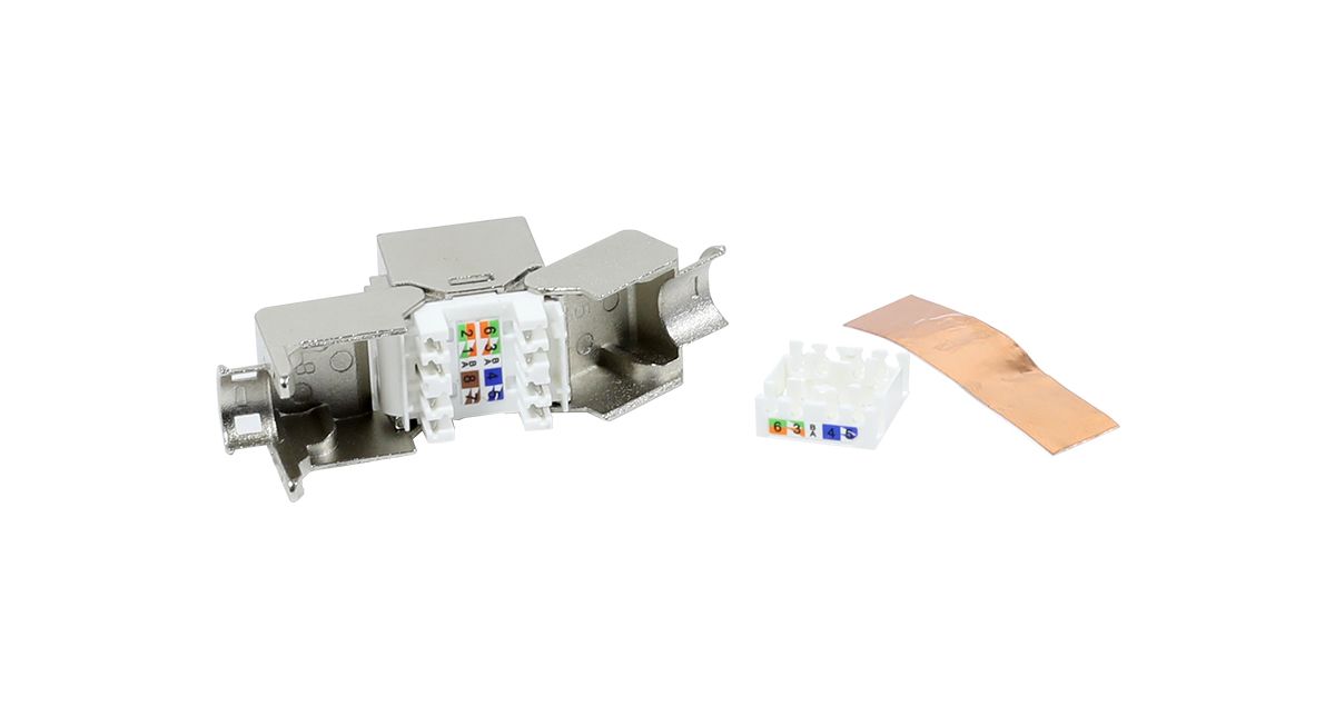 Keystone, Modul, TP-Buchse(RJ45), CAT8.1 class I, 2000MHz, Slim-line/Short, GHMT certification, Synergy 21,