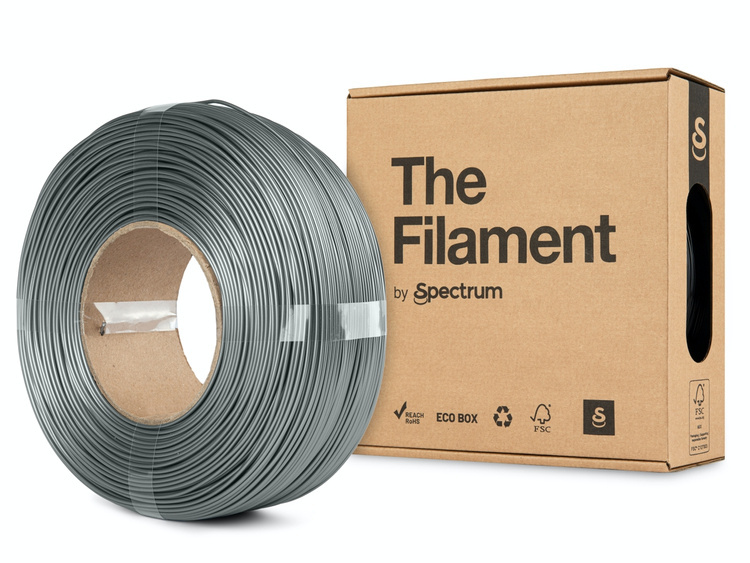 Spectrum Filaments TF-24062 3D printing material Polyethylene Terephthalate Glycol (PETG) Aluminium, Silver 1 kg
