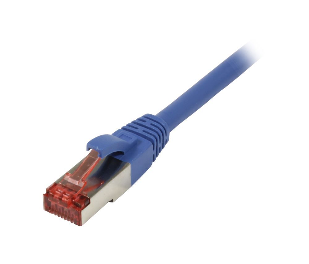 Patchkabel RJ45, CAT6 250Mhz,  2m blau, S-STP(S/FTP), TPE/LSZH(Superflex), Synergy 21,