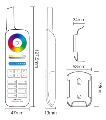 MiBoxer FUT086 LED Fernbedienung LoRa (433MHZ)