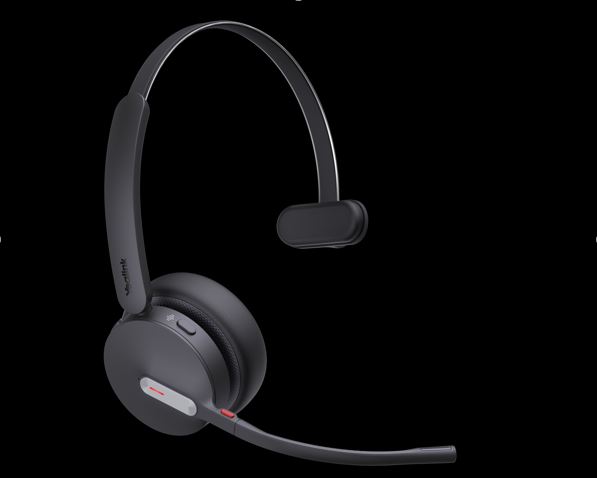 Yealink WH64 Hybrid Mono UC Headset Wireless Head-band Office/Call center Micro-USB Bluetooth Black