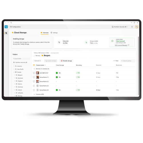 ACS CLOUD STORAGE 30D 720P 1Y