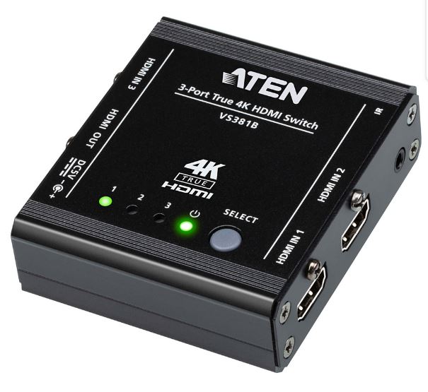 ATEN 3-Port True 4K HDMI Switch