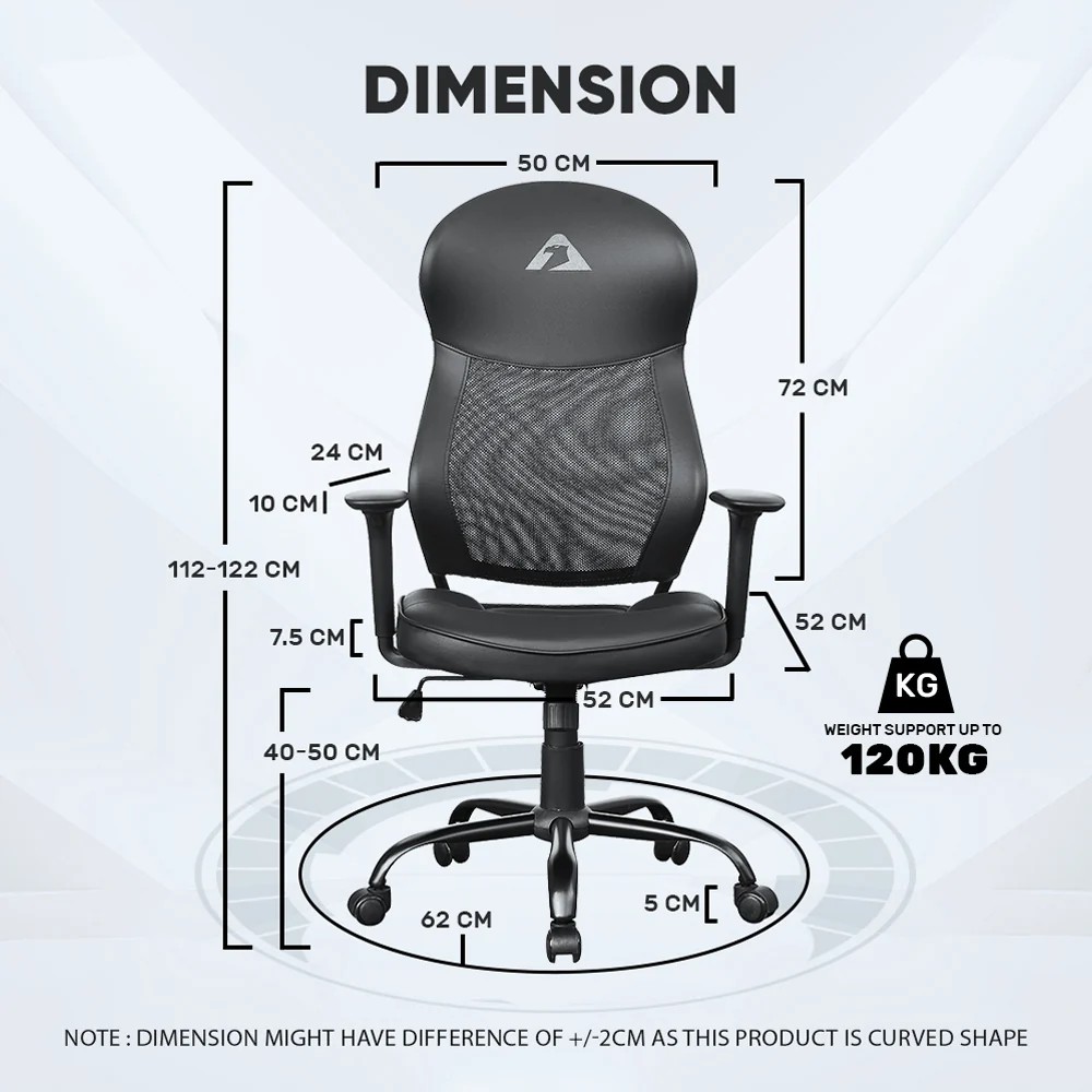 Armaggeddon Flexion Air Gaming Chair (Black)