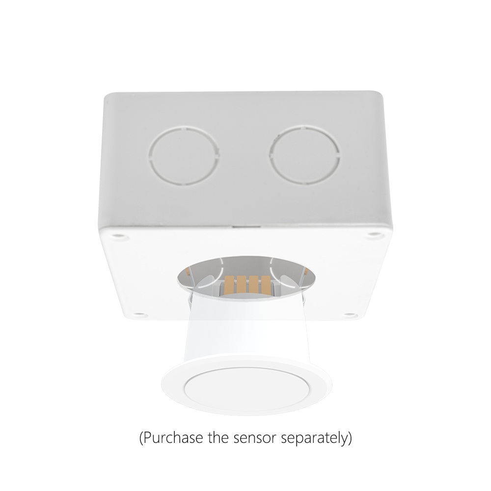 Synergy 21 LED Sensor Microwave Radar Human Presence Sensor 2,4GHz, Zub. Quadratisch, Aufputzrahmen Milight/Miboxer