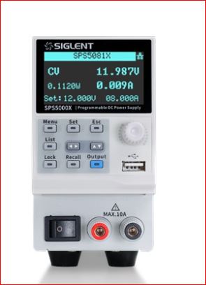 Siglent SPS5081X DC Labornetzgerät / Das SPS5081X ist ein DC Labornetzgerät mit einem Kanal und hat eine max. Ausgangsleistung von 360W.