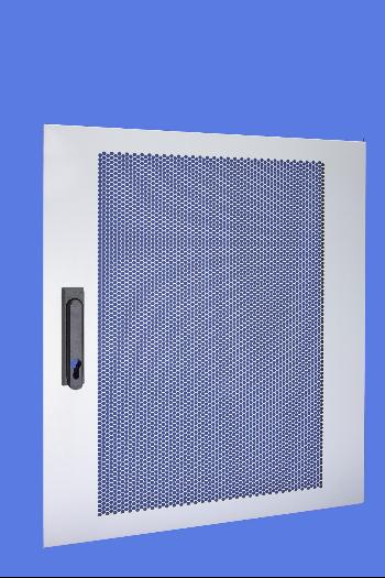 Vertiv(KnüRr) Cabinet Smaract,Zbh.TüR,24HE,1-Teilig, TüR Perforiert, Mit Schwenkhebelgriff