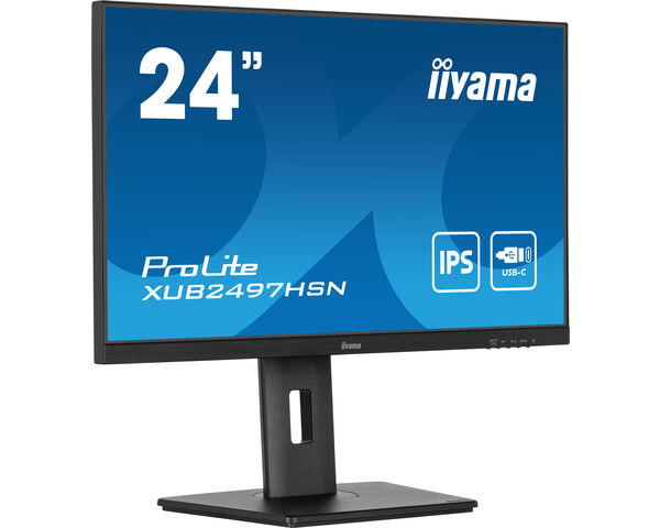 iiyama ProLite XUB2497HSN-B2 computer monitor 60.5 cm (23.8") 1920 x 1080 pixels Full HD LED Black
