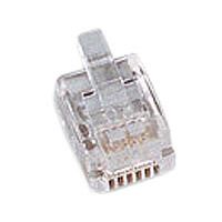 Kabel TK TAE RJ12-Stecker, 6P6C,100-Pack für Rundkabel Kabel TK TAE RJ12-Stecker, 6P6C,100-Pack für Rundkabel