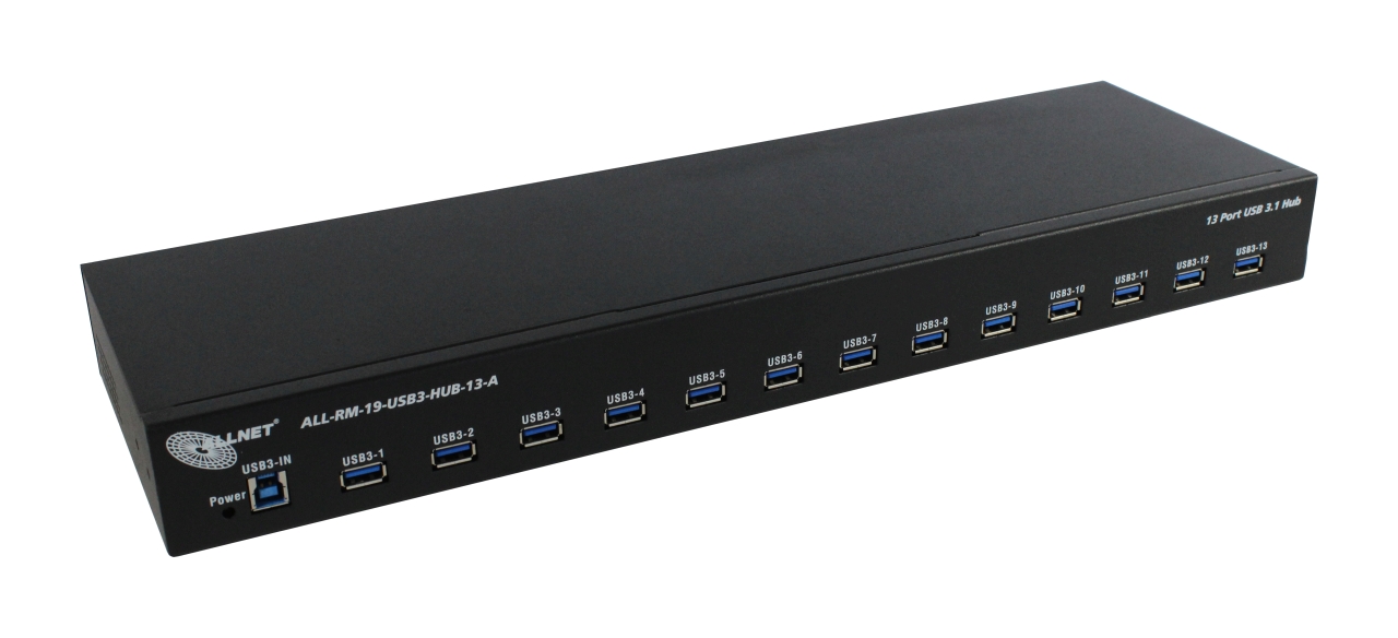 ALLNET USB 3.0 13 Port HUB-Type-A, 19" 1HE ALLNET USB 3.0 13 Port HUB-Type-A, 19" 1HE