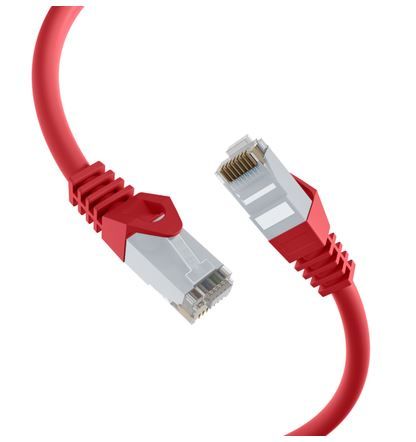 Patchkabel RJ45, CAT6 250Mhz,  0.5m rot, UTP(U/UTP); LSZH, CCA,