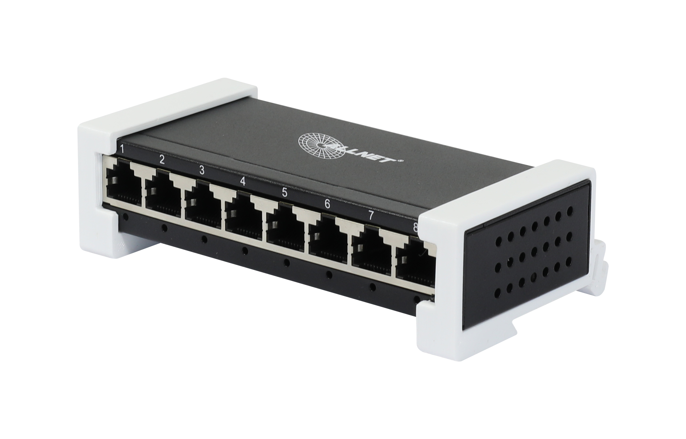ALLNET Switch unmanaged Layer2 8 Port • 8x 1GbE • Lüfterlos • inkl. DIN-Halter ALLNET Switch unmanaged Layer2 8 Port • 8x 1GbE • Lüfterlos • inkl. DIN-Halter