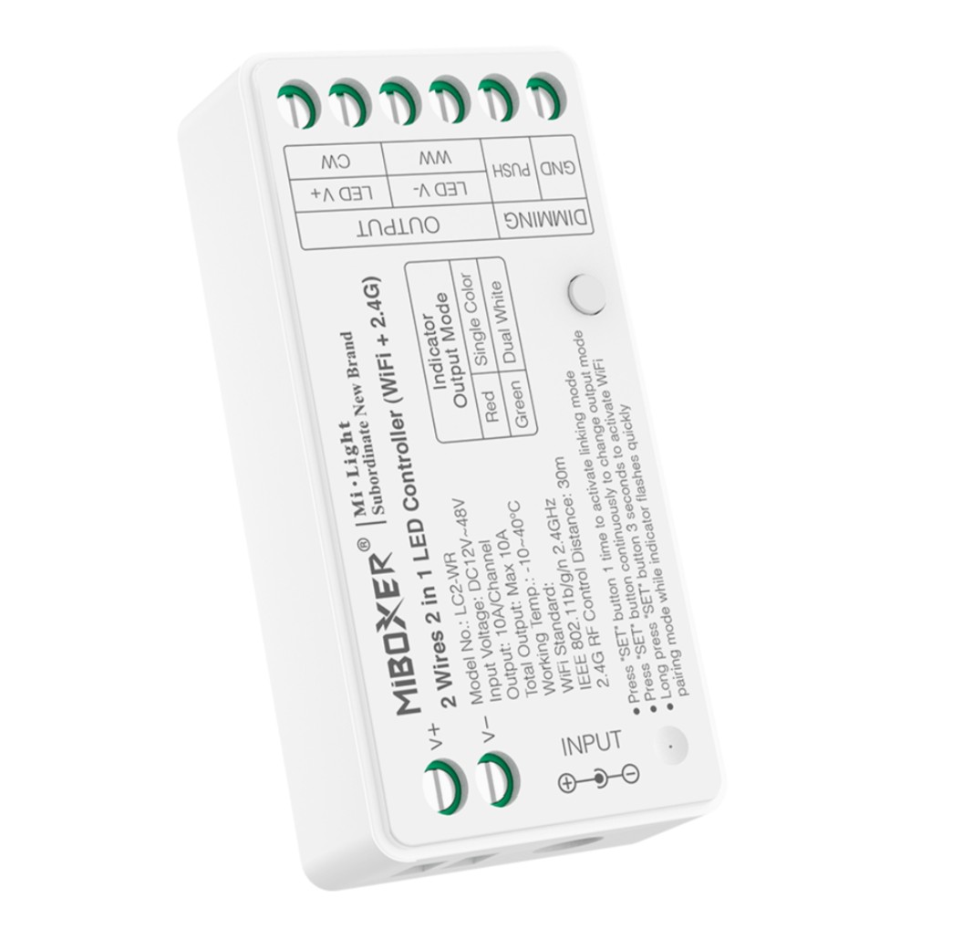 Synergy 21 LED Controller single+CCT(dual white) (2 wires) wifi+2,4G *Milight/Miboxer*