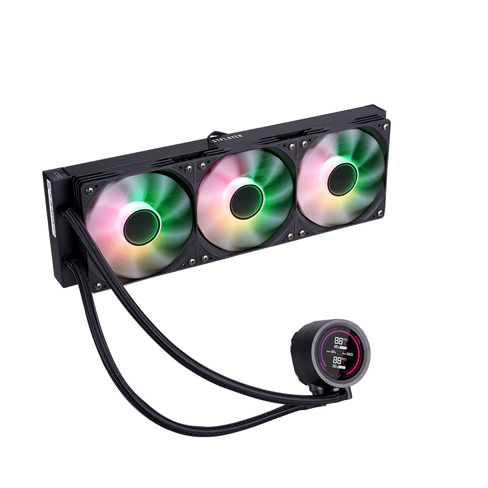 1stPlayer CPU Flüssigkeitskühler TS4 360 Schwarz