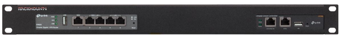 Rackmount.IT, Rack Mount Kit for Omada/TP-Link ER605/ES208G/ES208G-P/ES205G/ES205GP/OC200, 1HE/19",