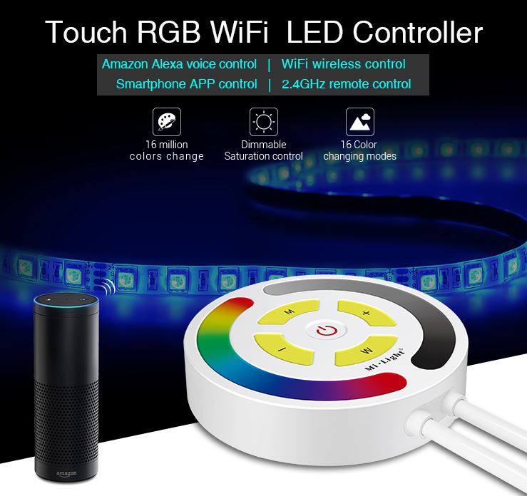 Synergy 21 LED Controller Touch RGB WiFi *Milight/Miboxer* Alexa Serie Synergy 21 LED Controller Touch RGB WiFi *Milight/Miboxer* Alexa Serie