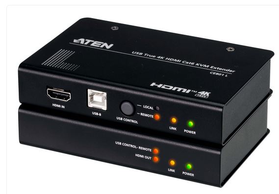 ATEN USB True 4K HDMI Cat 6 KVM Extender (4K @ 70 m / FHD @ 100 m)