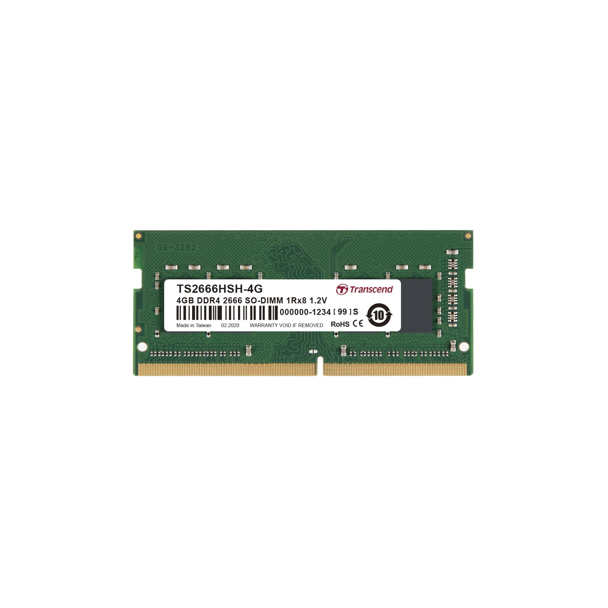 MEM So-DIMM2666 DDR4  4GB Transcend MEM So-DIMM2666 DDR4  4GB Transcend