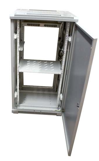 ALLNET 19"Schrank, 42HE, B600/T1200mm, Glastür, Lichtgrau, SNB-Serie,