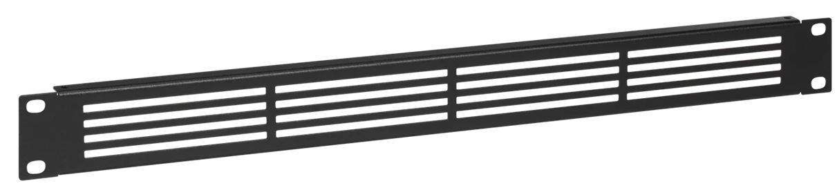 Rackmount.IT, Zbh. Ventilated Blind Plate, Black, 1HE/19 "