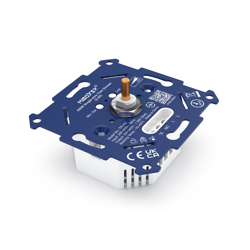 MiBoxer TRI-K2 Triac Dimmer 2,4 GHz für LED-Lampen ohne Neutralleiter