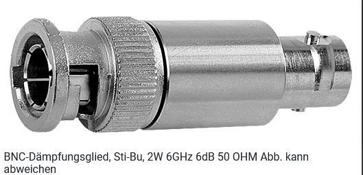 TelegäRtner Koax, BNC-DäMpfungsglied 6 DB, 50 Ohm