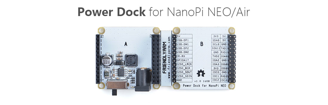 FriendlyELEC NanoPi Neo zbh. Power Dock